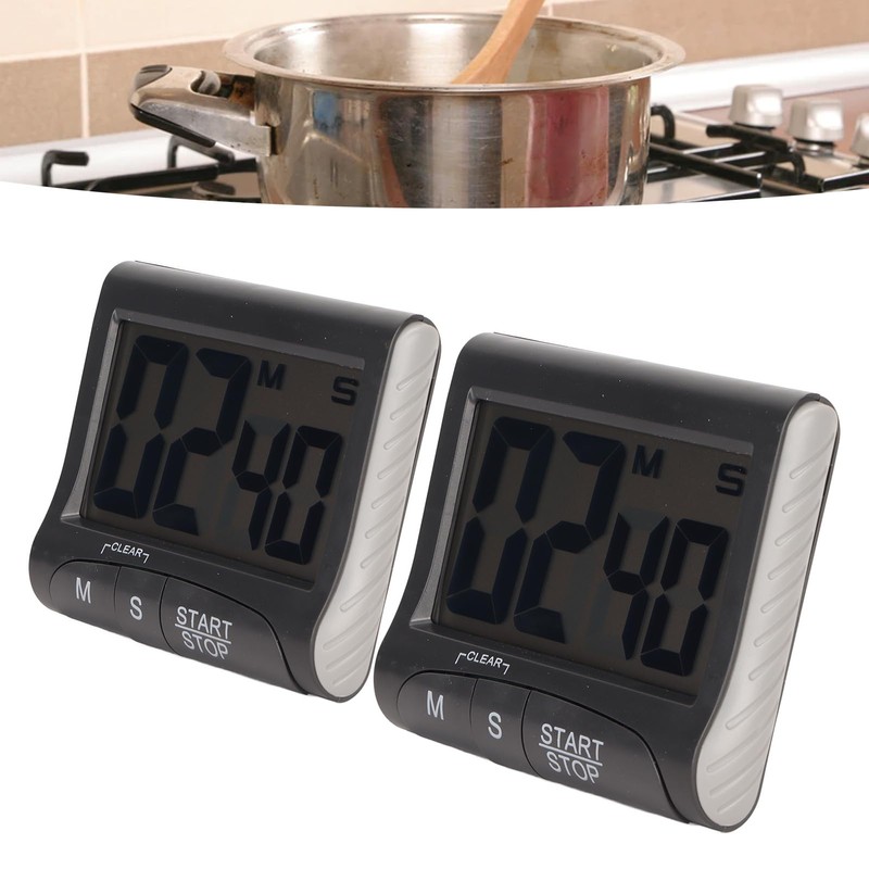 Pack of 2 Digital Timer, Magnetic Timer Clock, Short Timer,