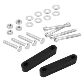 19Inch Black Front Fender Spacer Bracket Kit Compatible for Harley Touring Road King Electra Glide Road Glide Street Glide FLH FLT Models 2014-2022