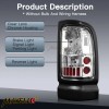 mayello Clear Tail Lights For 1994-2001 Dodge Ram 1500 2500