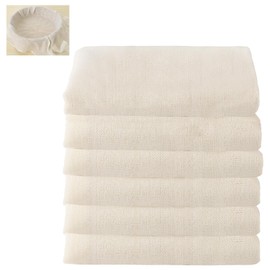 6 Pcs Cheesecloth, 50 x 50 cm Unbleached Grade 90 Muslin Cloths for Cooking Washable Cheese Cloths for Straining for Filtering Juice Cheese Tea Coffee
