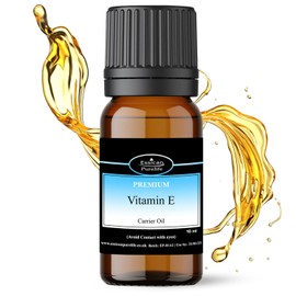 Vitamin E Oil - Vitamin E Oil for Hair, 100% Pure Natural Vitamin E Oil for Face, Vitamin E Oil For Skin, Vitamin E for Scars, Scalp, Pure Vitamin E Oil for Nails, Vit E Pure Oil, Carrier Oils - 10ml
