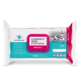 CLEANISEPT WIPES FORTE MAXI Alcohol-Free Wipes for Quick Disinfection 100 Wipes (20 x 22 cm)
