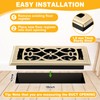 10 Pack 4 × 10 Inch Bronze Floor Vent Covers