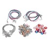 Charm Bracelet Making Kit Basic Bracelets Colored Beads Pendants Jewelry