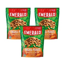 Emerald Nuts, Virginia Peanuts Roasted and Salted, 10 Oz (Pack of 3)