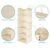 MAX Houser 5 Shelf Hanging Closet Organizer, Space Saver, Cloth