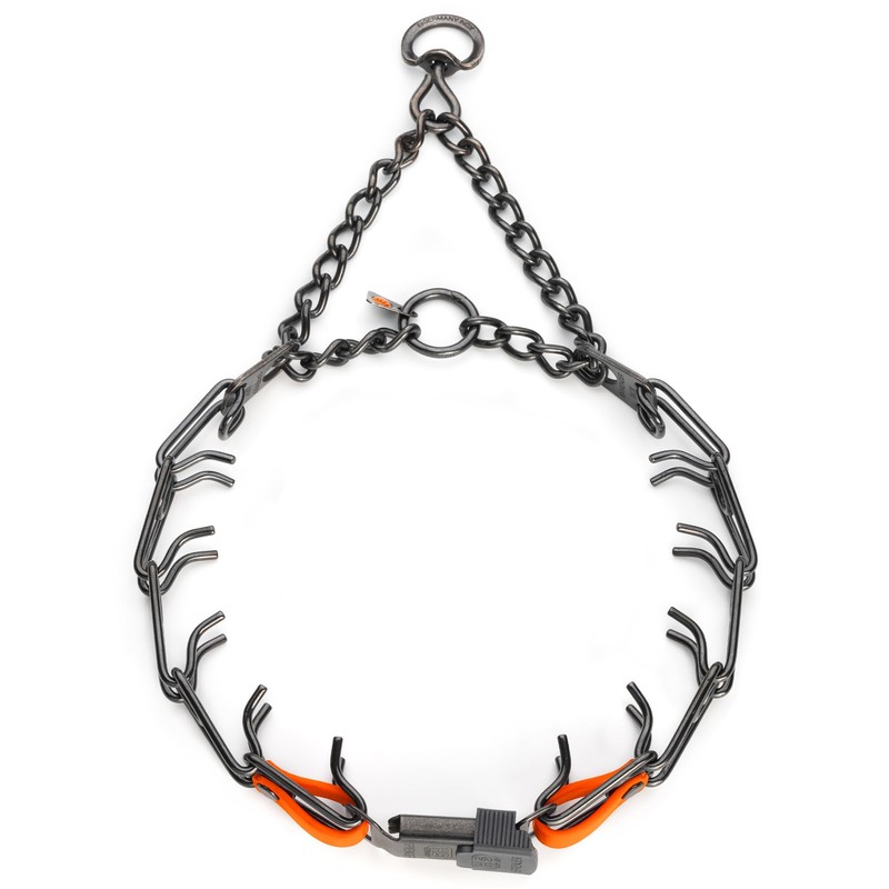 Herm Sprenger Black Stainless Steel Dog Collar with Quick Release