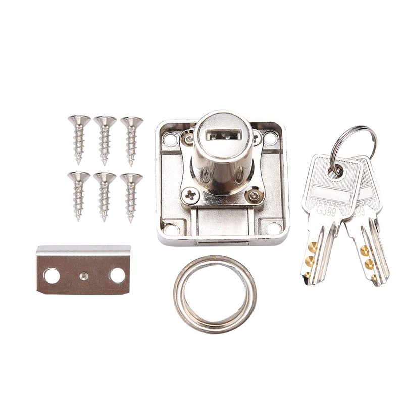 Lock Zinc Alloy Durable Furniture Drawer Locks Reusable Safe Display