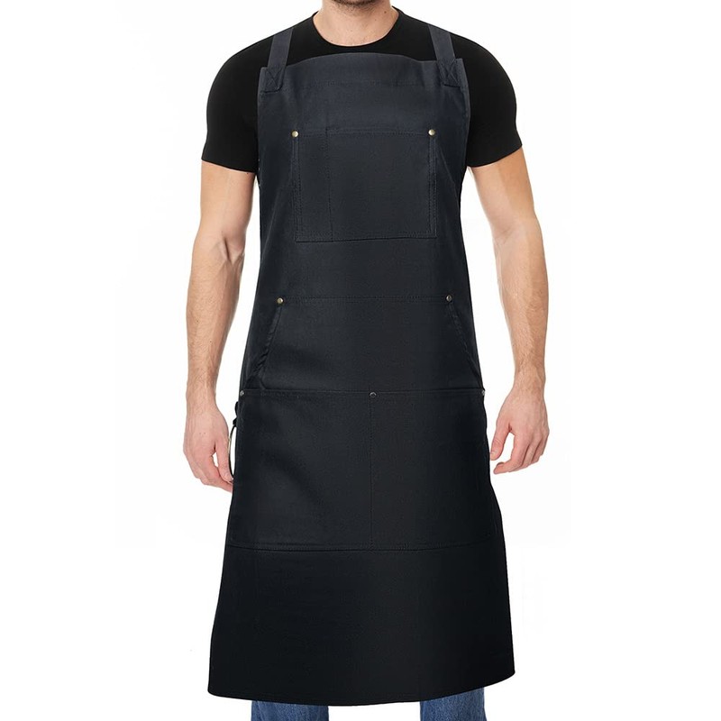 Cooking Aprons for Men Women, BBQ Aprons for Men, with
