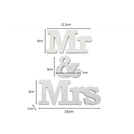 Mr & Mrs Signs, Wooden Decoration Wedding, Table Decoration, Reception Decoration, Table Bride and Groom, White, Gift, Decor Wooden Letters, Party, Wedding Decoration, Photo Props, Bridal Table, Bride