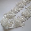 G-RUI 2yard Luxury Beaded Embroidery lace Appliques for Wedding Dresses