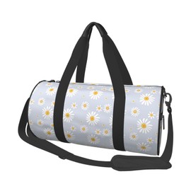 Gbuzozie Daisies Flowers Sports Gym Bag Travel Duffel Bag Shoes Compartment For Men Women Foldable Lightweight Yoga Gym Sports Bag