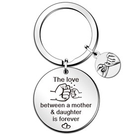 SMARGO Mum Gifts Daughter Keyring Gifts from Mum Daughter Birthday Christmas Thanksgiving Mother's Day Gifts for Mum Daughter