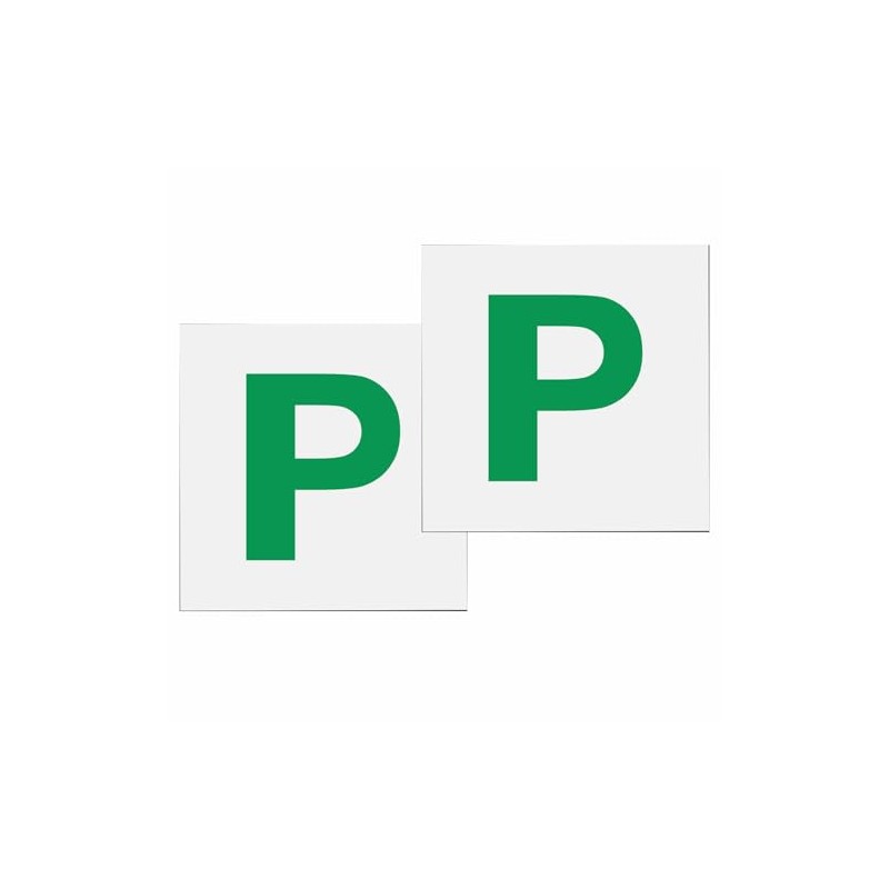Magnetic P Plates Extra Strong Magnetic Car Sticky Learner Plate