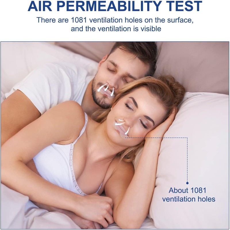 Tiras Antirronquidos para Dormir, Tiras Desechables para La Boca, Cinta
