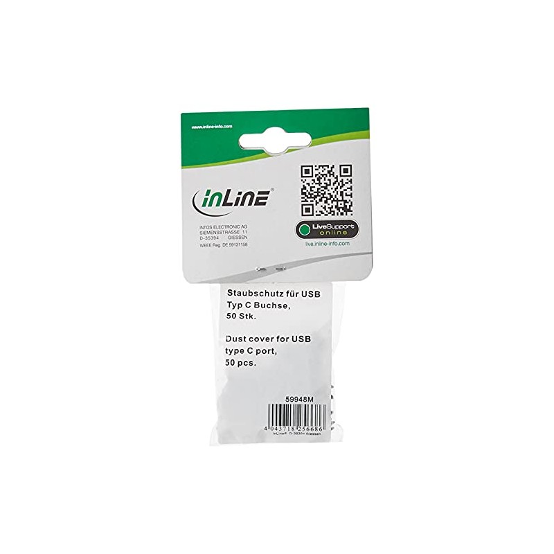 InLine® 59948M Dust Protection for USB C Female Pack of