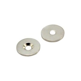 FIRST4MAGNETS Countersunk Steel Disc for Using Magnets, Hang Artwork or Noticeboards - 20mm Dia x 2mm Thick x 4mm Hole - Pack of 50