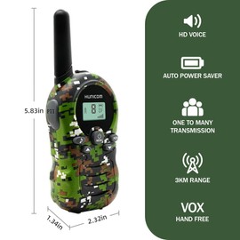 Walkie Talkies for Kids Toys Gifts 3 Packs-FRS 2 Way Radio walky Talky, Birthday Gift Present for 3-12 Years Old Boys Girls
