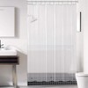 downluxe Set of 3 Clear Shower Curtain Liner 72x72 -