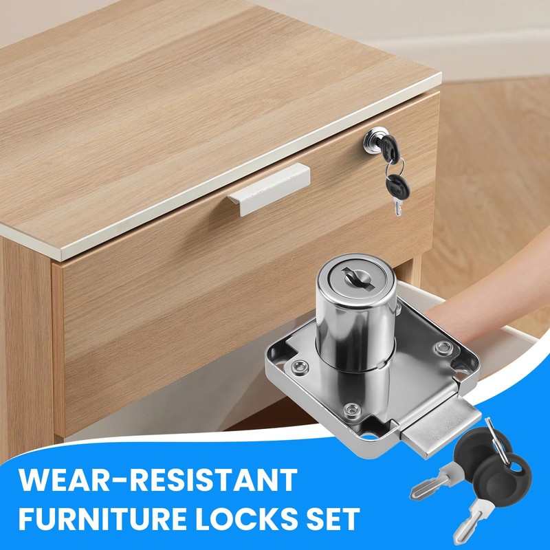 SDTC Tech Drawer Lock with Keys and Matching Screws for