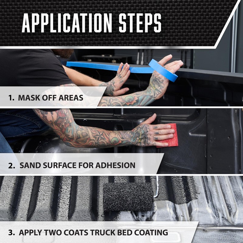 Rust-Oleum 342669 Truck Bed Coating, Gallon, Black