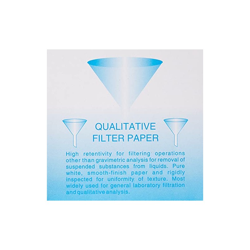 KING SCIENTIFIC Laboratory Filter Paper 110MM, Paper, 100 Pieces