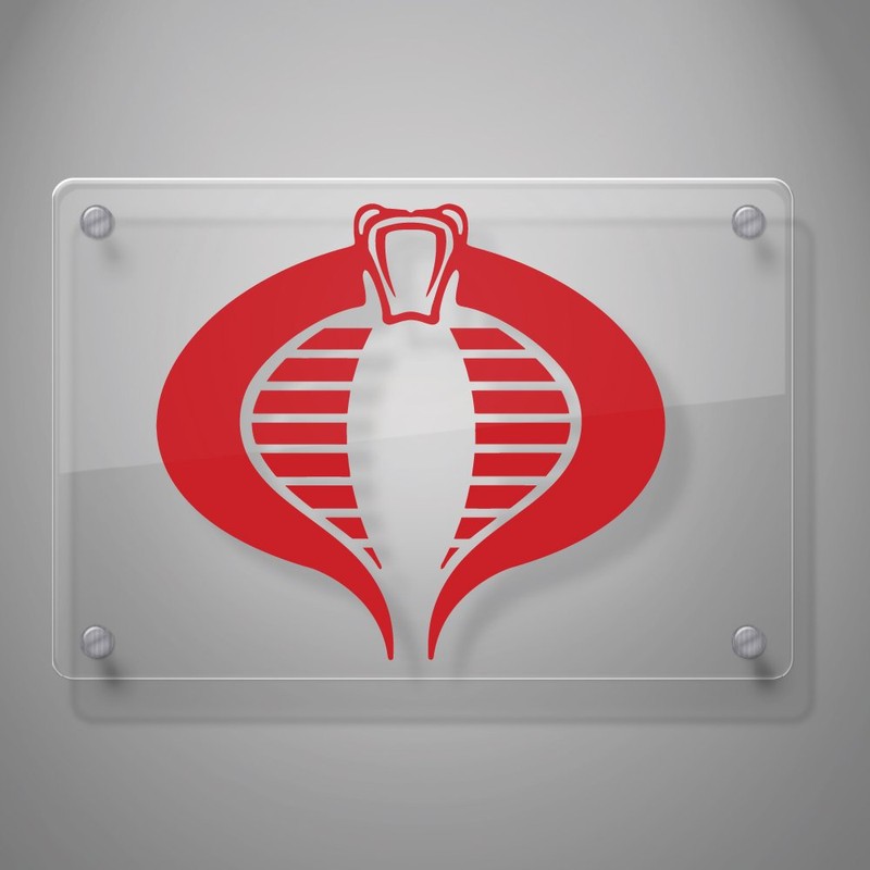 Yoonek Graphics Cobra Command Decal Sticker for Car Window, Laptop,