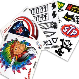 Quattroerre Stickers Skull with Playing Cards Symbols, 20 x 24 cm