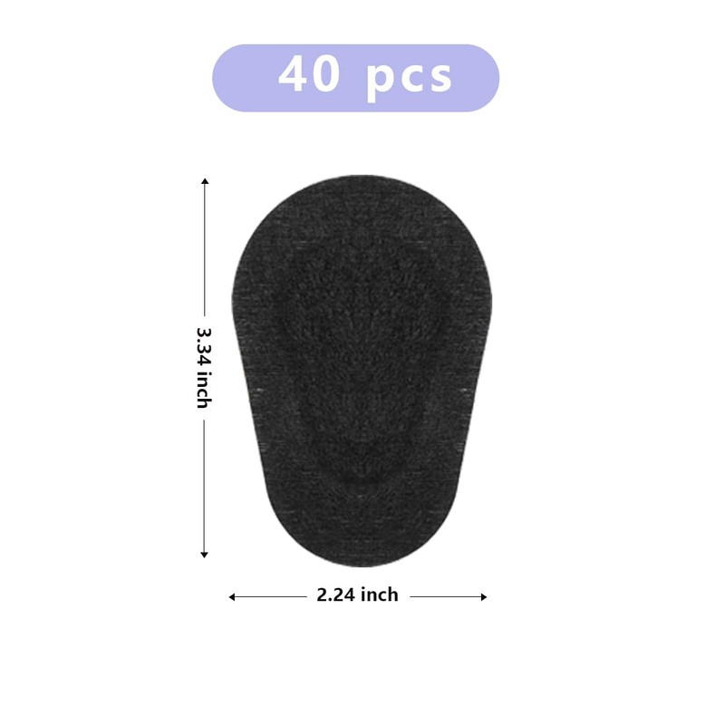40pcs Sterile Non-Woven Eye Pads Patches, Black Eye Patches for