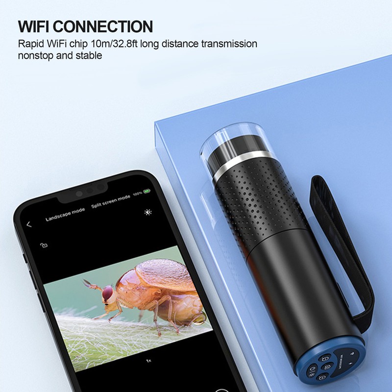 Digital Microscope 50X‑1000X Magnification 2 Million HD Pixels Handheld WiFi