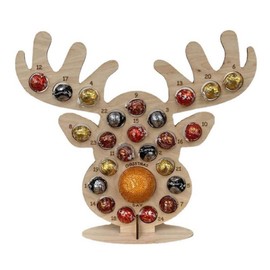Wooden Advent Calendar Christmas Chocolate Stand Christmas Ornaments Party Decoration Gifts
