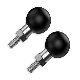 Mohists 1 inch Ball Mount Base Ball Holder with Threaded Bolt 1/4-20 Compatible with RAM Mounts B Size 1" Double Socket Arm(M1/4 * 2pcs)