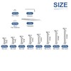 DTGN 420pcs M2.5 Metric Thread Assortment Bolt and Nut Kit