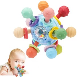 Sensorial Montessori para bebés de 0 a 6 meses, 6 a 12 meses, mordedor para bebés de 0 a 3, 6, 9, 12, 18 meses, regalos de aprendizaje y desarrollo pa