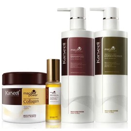 Karseell Dry Damaged Hair Repair Set Shampoo Conditioner Mask MACA Argan Oil Kit