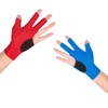 TOPDANCHUANG 2PCS Anti Slip Billiard Glove 3 Fingers Show Gloves