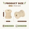 sourcing map 1cmx1.4cm Small Empty Thread Spools Natural Color 26Pcs