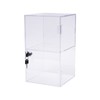 2-Shelf Clear Acrylic Display Case with Lock, Display Case Cabinet