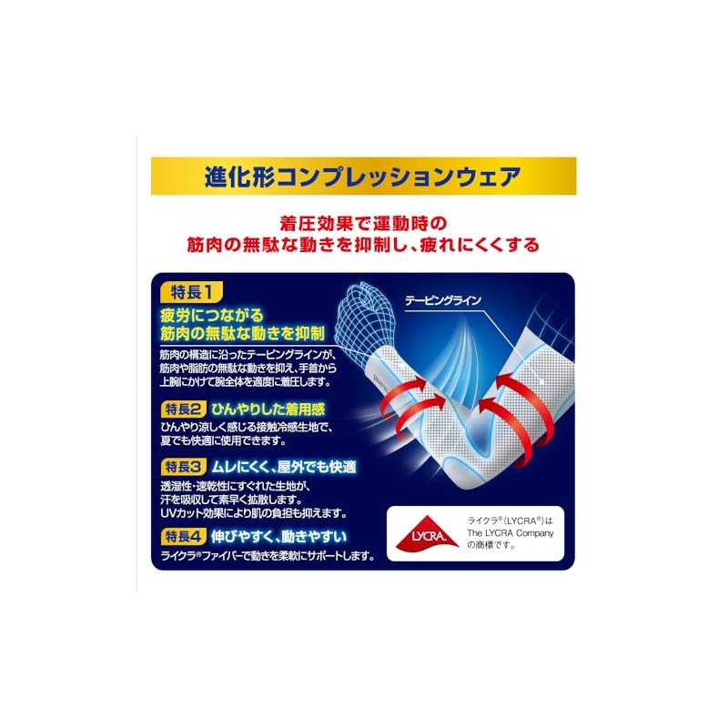 バンテリンｺｰﾜリカバリー クール 腕用 M～Lサイズ パールホワイト