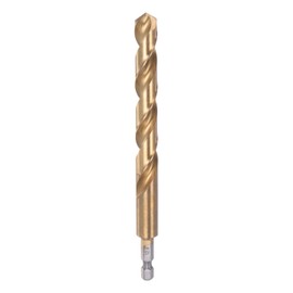 sourcing map 1/4 Inch Hex Shank Drill Bit 12 mm Titanium Bore Bits Set M35 High Speed Steel Rotary Drill Bit 150 mm Long Full Grounding for Wood Stainless Steel Metal Plastic