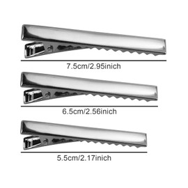 36 Pcs Silver Metal Alligator Hair Clips,Crocodile Clips Hair, Metal Hair Clips,Silver Hair Clips 3 Sizes 2.2inch,2.6inch, 2.95inch For Diy Hair Extensions