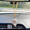 Bling Dolphins Rear View Mirror Accessories, Sparkling Embedded Rhinestones Marine