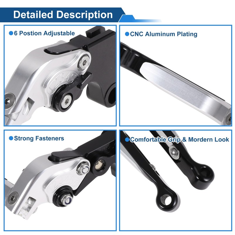 A ABSOPRO Short Long Brake Clutch Levers for Yamaha YZF