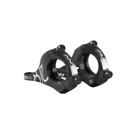 Funn RSX Mountain Bike Direct Mount Bike Stem with 31.8mm Bar Clamp, 2 Pieces Lightweight Split Design for Dual Crown Forks, Adjustable Extension 45-50mm with 20mm Rise (Black)