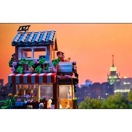 Forange NEW Dream Cottage Flower House Building Blocks Bricks Set 730 Pieces With Lights