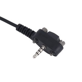 Pdflie Two Way Radio Shoulder Mic PTT with 3.5mm Audio Jack Compatible for Motorola Yaesu Vertex Standard VX-261 EVX-261 EVX-531 EVX-534, Walkie Talkie Remote Handheld Compact Speaker Microphone