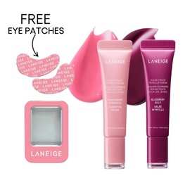 Laneige Glaze Craze Duo, Tinted Lip Serum Bundles, Lip Care, Moisturizing:_GC Strawberry Sprinkles + Blueberry Jelly 
