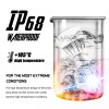 SHENKENUO 4x H1 8000K Super Bright Ice Blue 10000LM LED