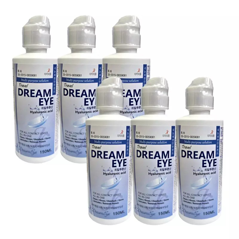 Dream Eye 드림아이 소프트렌즈용 다목적용액 150ml X 6개 Dream Eye