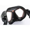 SEAC Unisex-Adult Raptor kleinvolumige Maske zum Freitauchen und Speerfischen, schwarz/rote,